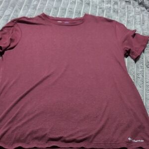Columbia Burgundy Crew Neck T-Shirt